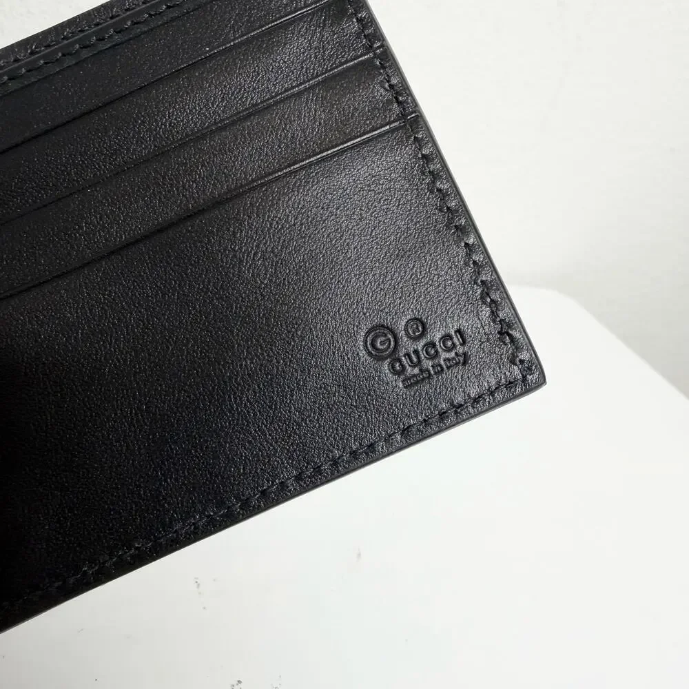 Gucci Microguccissima Black Bifold Wallet